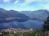 Via Normale Cima di Eghen - Visioni del Lago lungo il sentiero di salita