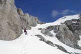 Via Normale Punta del Ort (cima E) - La rampa verso la cresta