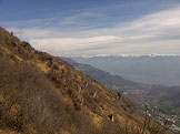 Via Normale Monte Grione - Salita verso la Croce