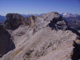 Via Normale Punta di Mezzo di Fanes - Punta Sud e Punta di Mezzo viste dalla Punta Nord