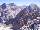 Via Normale Punta di Mezzo di Fanes - Le Tofane viste dalla cima