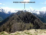 Via Normale Pizzo Berro  Pizzo Dosso Cavallo - Immagine ripresa dalla vetta del Pizzo Berro