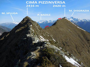 Via Normale Cima Pizzinversa