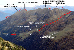 Via Normale Cima Pizzinversa  Pizzo Pidocchio