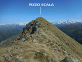 Via Normale Pizzo Scala - La facile cresta sommitale