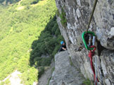 Via Normale Pietra di Bismantova - Fer. degli Alpini - Tratto della ferrata