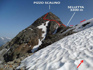 Via Normale Pizzo Scalino - dalla Val Fontana