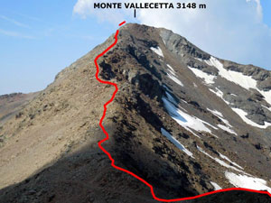 Via Normale Monte Vallecetta