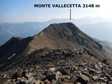 Via Normale Monte Vallecetta - Immagine ripresa dal M. Vallecetta (q. 3156 m)