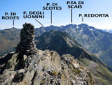 Via Normale Pizzo del Salto - Panorama di vetta, verso E