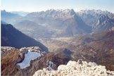 Via Normale Castello di Moschesin - Dalla cima la valle agordina