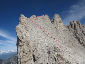 Via Normale Belvedere della Croda di Re Laurino