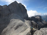 Via Normale Belvedere della Croda di Re Laurino - Dalla cima verso cima Catinaccio