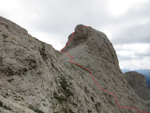Via Normale Testone del Rifugio