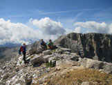 Via Normale Cima del Forcellone - In vetta