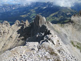 Via Normale Cima del Forcellone - Panorama verso N ed il lago di Carezza