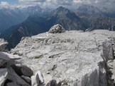 Via Normale Punta dell'Agnello - Ometto di vetta