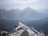 Via Normale Cima di Val d Arcia - Dalla vetta verso Antelao e Valle del Boite