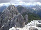 Via Normale Monte Cavallino - Dalla vetta verso Peralba (est)