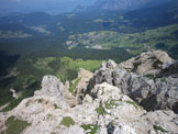 Via Normale Cima Popa - Dalla vetta verso Carezza