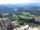 Via Normale Testone del Vaiolon - Dalla vetta verso Carezza