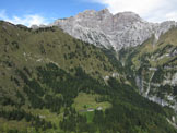 Via Normale Col del Demonio - Dalla cima verso Malga Alvis