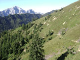 Via Normale Pizzo Salina - Traverso sotto le pendici della Corna Rossa