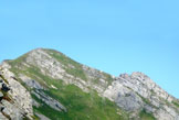 Via Normale Monte Alto - A sinistra il Monte Alto e a destra il 3 tratto della ferrata