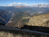 Via Normale Monte Vallazza - Dalla vetta verso Lagorai e P.S.M.