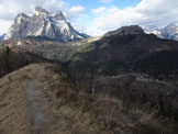 Via Normale Monte Punta - Dalla vetta verso il Pelmo