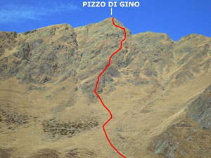 Via Normale Pizzo di Gino  sperone S