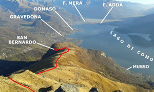 Via Normale Monte Bregagno  da S. Bernardo (dorsale NE)