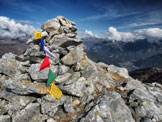 Via Normale Pizzo Rabbi o Motto Rotondo - Panorama di vetta verso N