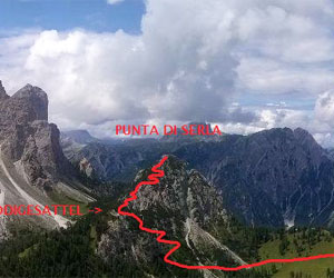 Via Normale Sarlkopf - Punta di Serla