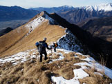 Via Normale Monte Valsacco - La cresta che dal M. Pare porta al M. Valsacco