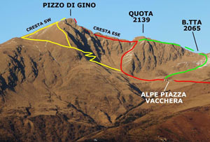 Via Normale Pizzo di Gino - da SE