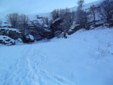 Via Normale Corno D´Aquilio - Ingresso della Grotta del Ciabattino