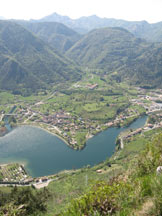 Via Normale Dosso Sassello - Vista sul lago d´Idro