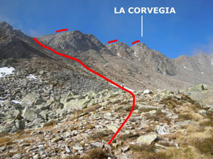 Via Normale La Corvegia - da Est