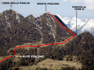 Via Normale Monte Piscino