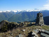 Via Normale Monte Piscino - Panorama di vetta sul Gruppo del Masino