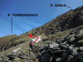 Via Normale Pizzo Torrenzuolo - Immagine ripresa alla Baita Matarone