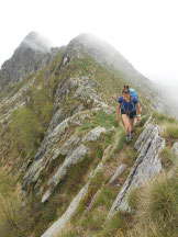 Via Normale Pizzo Peloso (cresta NE) - in cresta