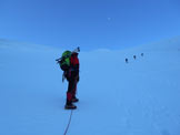 Via Normale Gran Paradiso - Versante NW - Verso l'uscita del Ghiacciaio di Laveciau