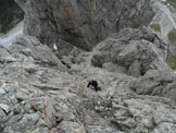 Via Normale Crode dei Longerin - Cima Nord - Il versante di salita visto dallanticima