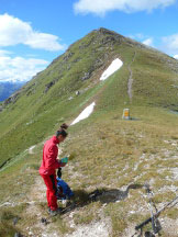 Via Normale Pointe de Metz - Col de Metz e alle spalle la Pointe de Metz