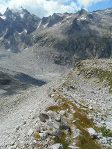 Via Normale Cima di Castello - lungo il filo della morena