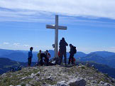 Via Normale Piz Galin - In discesa, con Andalo sullo sfondo