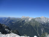 Via Normale Crnelska Spica (Cima Confine) - Panorama dalla cima verso il gruppo del Montasio