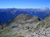 Via Normale Rauchkofel/Monte Fumo  - Cresta di  Pojen verso ovest con lago Schreiensee